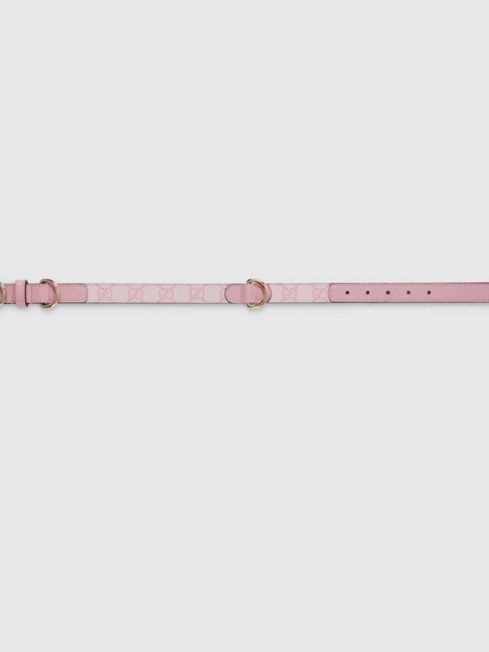 Gucci Pink Pebbled Leather Small/Medium Dog Collar - Picture 2 of 3